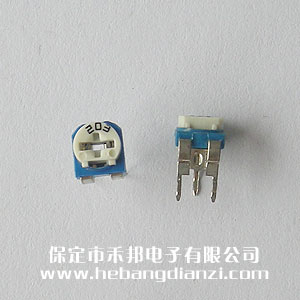 203 臥式藍(lán)白可調(diào)電阻 20K