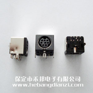 小鍵盤插座8芯 臥式