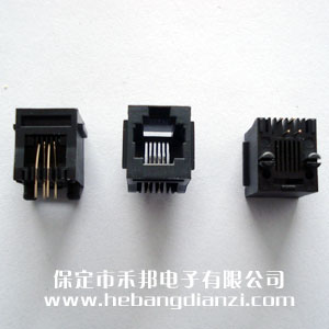 RJ11座 4P立式(4P4C)