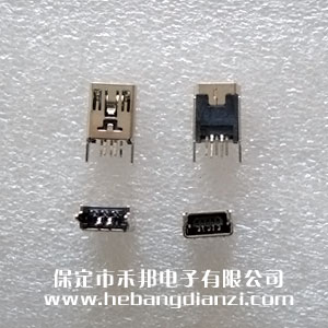 USB Mini座 直插式