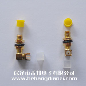 SMA加長(zhǎng)彎座 正腳 全長(zhǎng)24mm