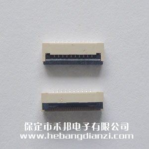 FPC座10P翻蓋 間距1.0